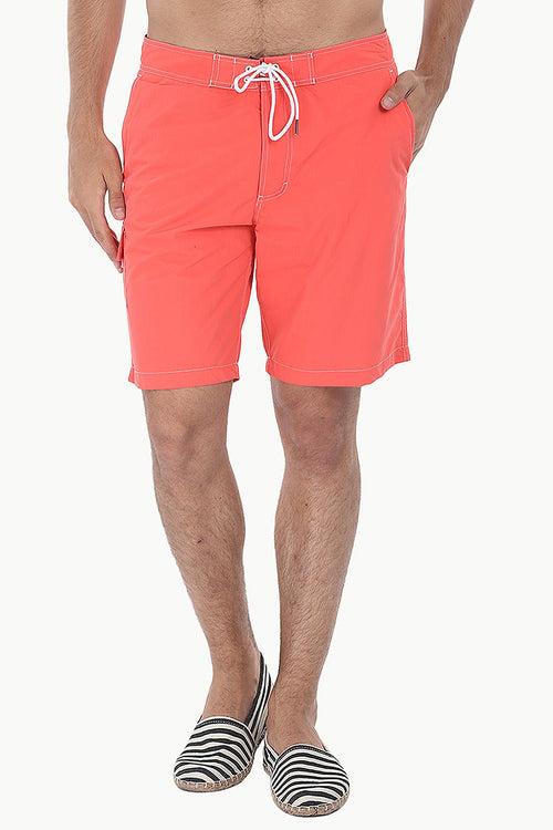 Solid Quick Dry Cargo Board Swim Shorts