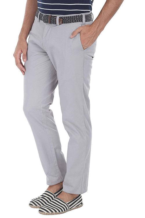 Stretchable Washed Cotton Peach Twill Chino Pants