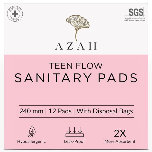 Teen Flow Sanitary Pads | Box of 12 | Light Flow