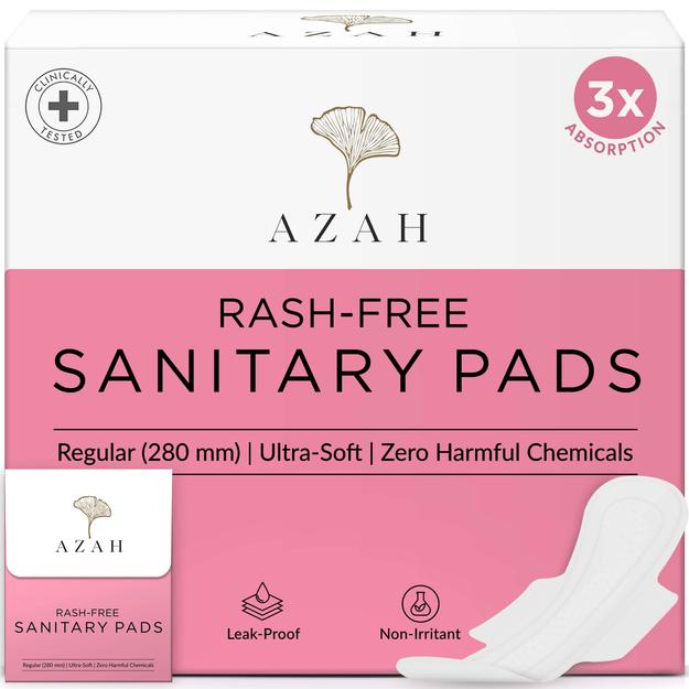 Rash-Free Sanitary Pads With Disposable Bags  | Regular | Super Absorbent and Cottony Soft | Regular to Moderate Flow