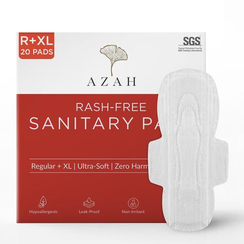 Sanitary Pads for Women (Box of 20) Ultra Thin, 100% Rash-Free, & 5x Absorption (Without Disposable Bag)