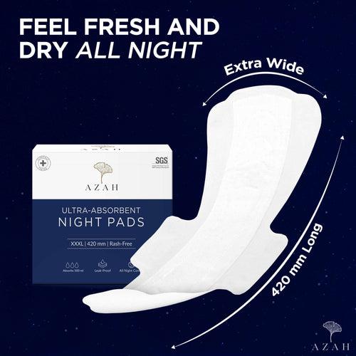 Ultra-Absorbent XXXL Pads with Disposable Bag | Heavy Flow | 12 Hour Overnight Protection