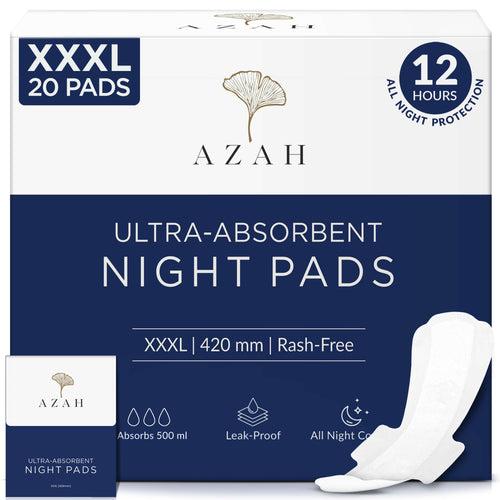 Ultra-Absorbent XXXL Pads with Disposable Bag | Heavy Flow | 12 Hour Overnight Protection