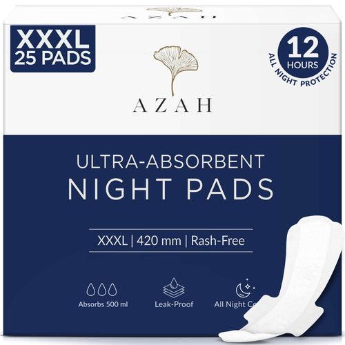 Azah XXXL Pads (Azah Ultra-Absorbent Night Pads )