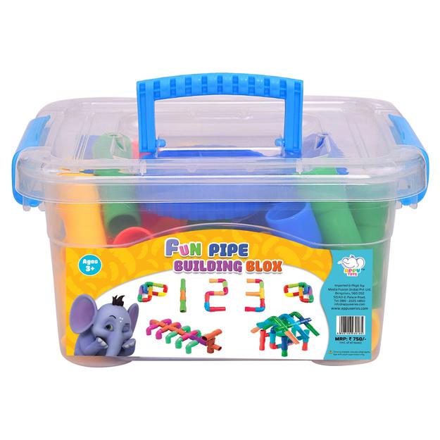 Fun Pipe Building Blox (includes storage box)