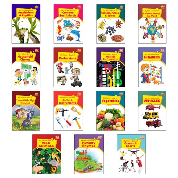 APPU Picture Books for Kids - Set 1 - Combo Pack of 15