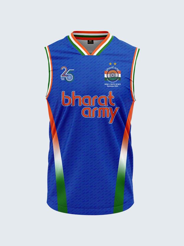 Bharat Army 25th Anniversary Limited Edition Match Day Vest 2024