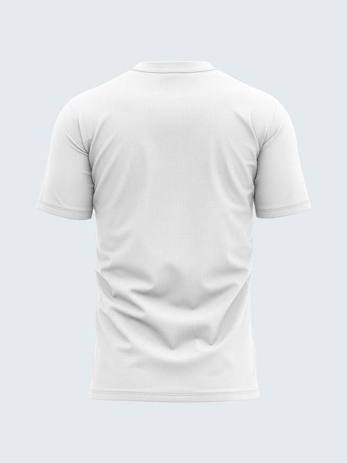 Mens Crew Neck White Soft Cotton T-Shirt - CS9016