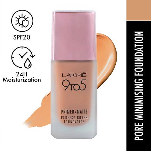 Lakmē 9to5 Powerplay Priming Foundation-C300 Cool Cinnamon