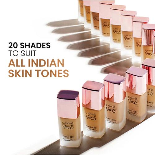 Lakmē 9to5 Powerplay Priming Foundation-C300 Cool Cinnamon