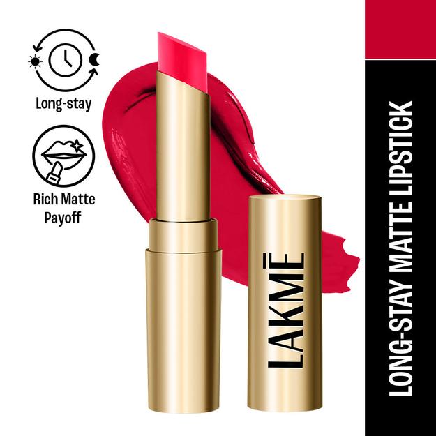 Lakmē Unreal 3D Slim Bullet, Red Carnival- 3.6g