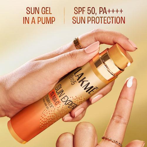 Lakmē Sun Expert 1% Nia-VIT C Sunscreen, SPF 50 PA+++ for UVA/B, No white cast, for radiant skin