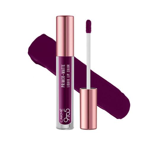 Lakmē 9to5 Primer + Matte Liquid Lip Color-Dynamic Purple