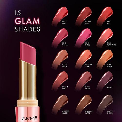 Lakmē 9 to 5 Primer + Shine Lipstick-SB1 Chocolate Brown