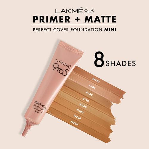 Lakmē 9 to 5 Primer + Matte Perfect Cover Foundation Mini