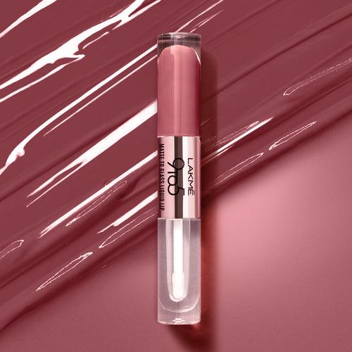 Lakmē 9 to 5 Matte to Glass Liquid Lip-Beachy Vibe