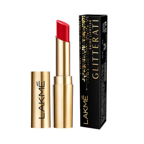 Lakmē Glitterati Collection Shine Lipstick-Ruby Red