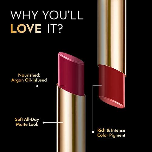 Lakmē Glitterati Collection Shine Lipstick-Ruby Red