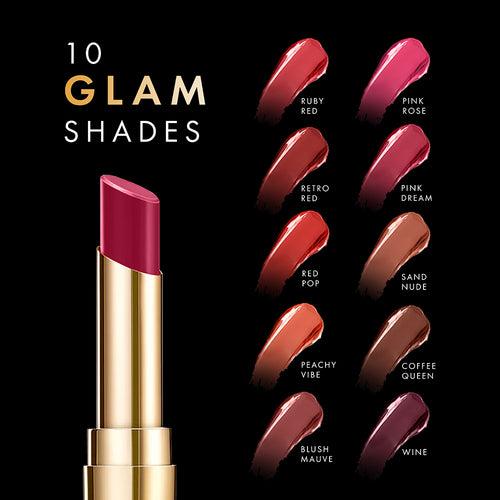 Lakmē Glitterati Collection Shine Lipstick-Ruby Red