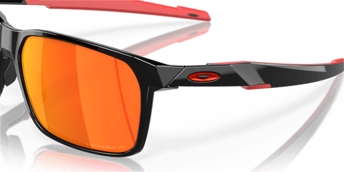 Oakley Portal X Prizm Ruby Polarized Lenses - Polished Black Frame