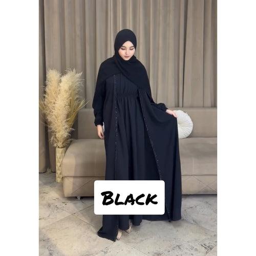 Khizren Abaya Double Shrug Abaya from Turkey