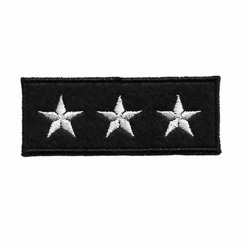 3 star patch- 3.1 x 1.2 inches