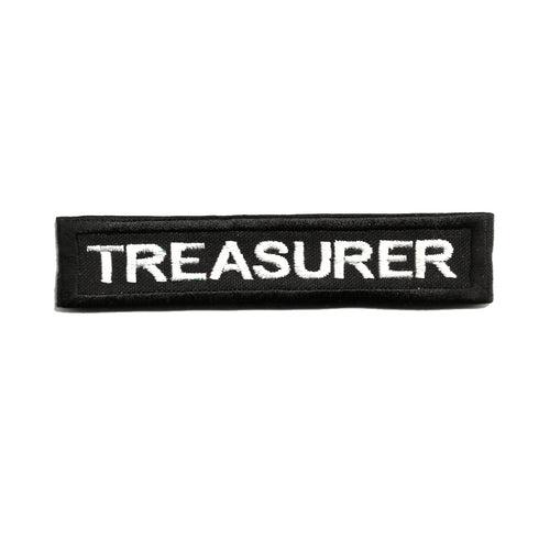 Treasurer Name Patch- 4.8 x 1 inches