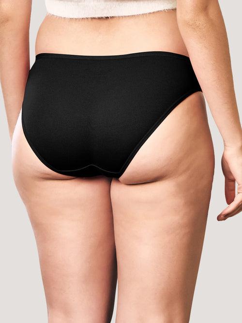 Kalyani Reeva Women's Cotton Lycra Seamless Low Waist Bikini Panty | Pack of 3
