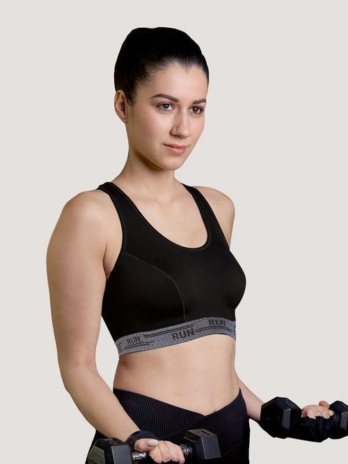 K LINGERIE Kristen High Impact Support Sports Bra For Heavy Workout & Gym Activities
