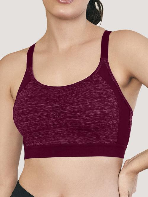 K LINGERIE Alex Women's High Impact Double Layered Workout/Sports Bra