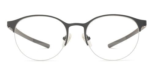 Specsmakers Dura Unisex Eyeglasses Halfframe Round Medium 49 Metal SM AMR1908