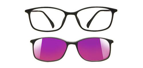 Specsmakers Happster Sun On Unisex Eyeglasses Full_Frame Rectangle Medium 51 Ultem SM AMR527