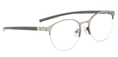 Specsmakers Dura Unisex Eyeglasses Halfframe Round Medium 49 Metal SM AMR1908