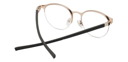 Specsmakers Dura Unisex Eyeglasses Halfframe Round Medium 49 Metal SM AMR1908