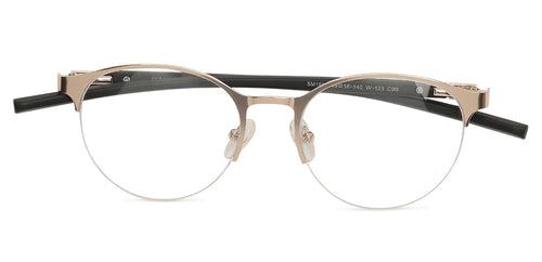 Specsmakers Dura Unisex Eyeglasses Halfframe Round Medium 49 Metal SM AMR1908