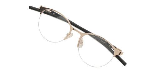 Specsmakers Dura Unisex Eyeglasses Halfframe Round Medium 49 Metal SM AMR1908