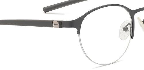 Specsmakers Dura Unisex Eyeglasses Halfframe Round Medium 49 Metal SM AMR1908