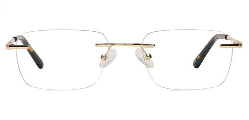 Specsmakers Happster Unisex Eyeglasses Rimless Rectangle Medium 51 Metal SM SE3413