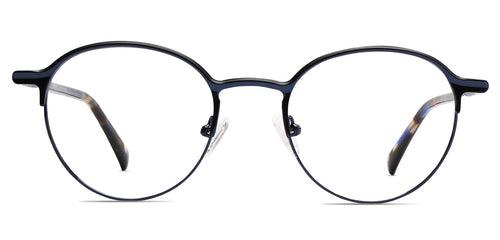 Specsmakers Blue Zero Unisex Computer Glasses Full_Frame Round Medium 49 Metal SM XJC2022