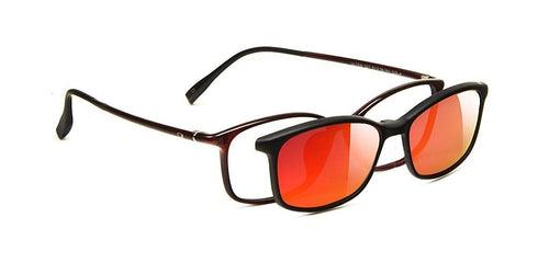 Specsmakers Happster Sun On Unisex Eyeglasses Full_Frame Rectangle Medium 51 Ultem SM AMR527