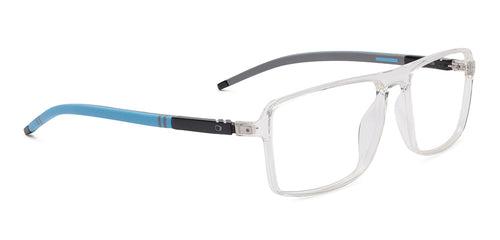 Specsmakers Blue Zero Unisex Computer Glasses Full Frame Rectangle Large 53 TR90 SM AMMF54