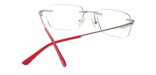 Specsmakers Happster Unisex Eyeglasses Rimless Rectangle Medium 51 Metal SM SE3413