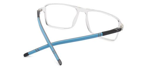 Specsmakers Blue Zero Unisex Computer Glasses Full Frame Rectangle Large 53 TR90 SM AMMF54