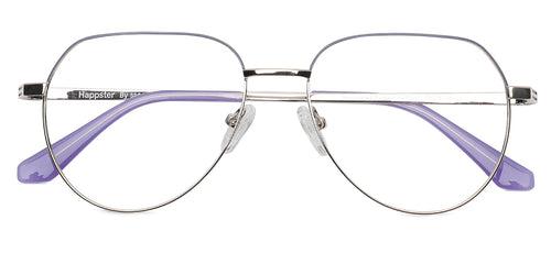 Specsmakers Happster Unisex Eyeglasses Full Frame Pilot Large 52 Metal SM SE3417