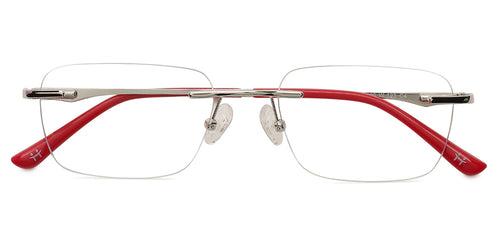 Specsmakers Happster Unisex Eyeglasses Rimless Rectangle Medium 51 Metal SM SE3413