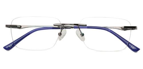 Specsmakers Happster Unisex Eyeglasses Rimless Rectangle Medium 51 Metal SM SE3413