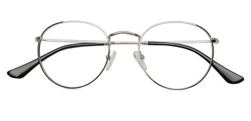 Specsmakers Blue Zero Unisex Computer Glasses Fullframe Round Medium 49 Metal SM SE3502