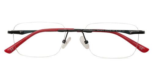 Specsmakers Happster Unisex Eyeglasses Rimless Rectangle Medium 51 Metal SM SE3413