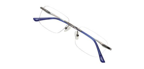 Specsmakers Happster Unisex Eyeglasses Rimless Rectangle Medium 51 Metal SM SE3413