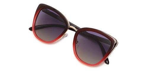 Specsmakers Sundown Polarised Women Sunglasses  Fullframe Cateye Large 55 Acetate SM WAC2004